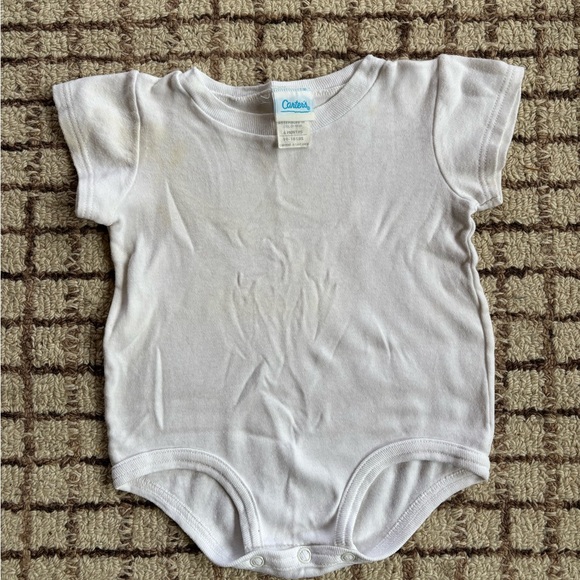 Vintage Carters Girls 6m gingham romper with onesie￼ - Picture 5 of 5